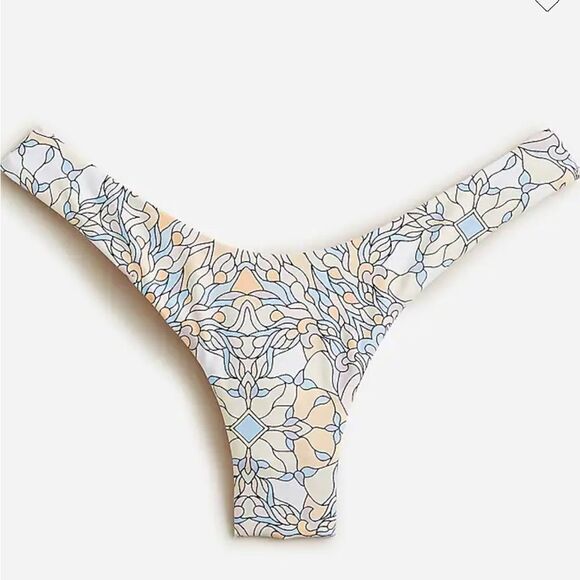 J Crew Active curved-waist cheeky‎ bikini bottom in kaleidoscope print Medium - Picture 1 of 7